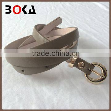 pu belt with pin buckle hot sale high quality leather lady belt