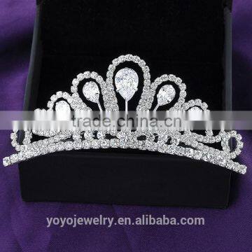 Beautiful bridal wedding hair crown rhinestone hair accessories bridal tiara.