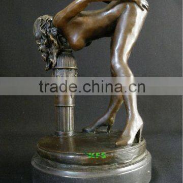 Hot bronze nude lady statue