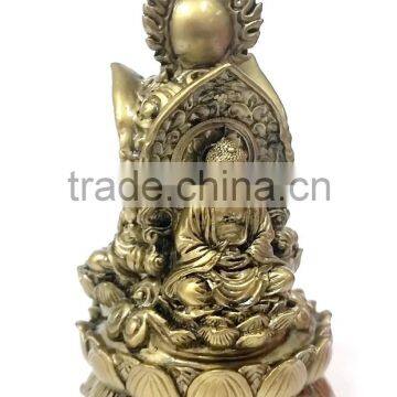 Hot Sale Tibet 3 Buddha Meditating Peace Harmony Stone Statue