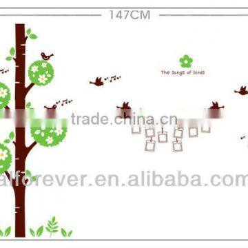 Removable tree wall decal