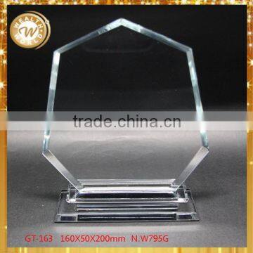 Factory promotional business crystal octagon award