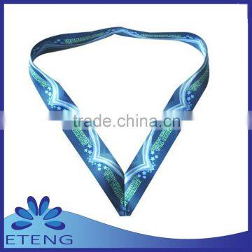 High quality neck medal ribbon with hook and loop closure