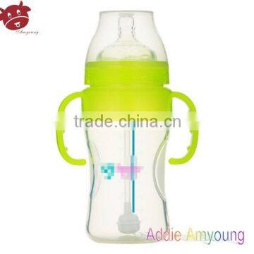 260ml travel bottle silicon baby bottle meias infantil fresh food baby bottle,milk bottle en verre,silicone baby bottle