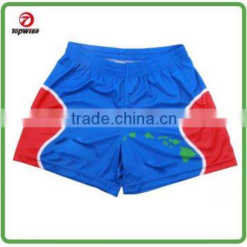 2015 new style 100% polyester rugby short/ Running shorts OEM service