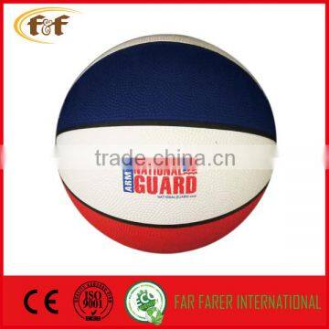 3 Colors promotional nature rubber basket ball