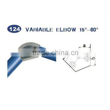 variable elbow 15-60 malleable iron pipeclamp fitting