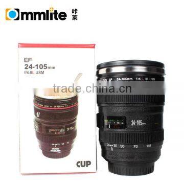 Fashion and Creative lens mug/Lens cup Small White/Black for Canon as gift