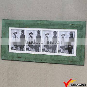 4 Opening Green French Antique Picture Photo Frame