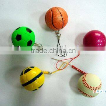 sales promotion rubber sport ball keychain