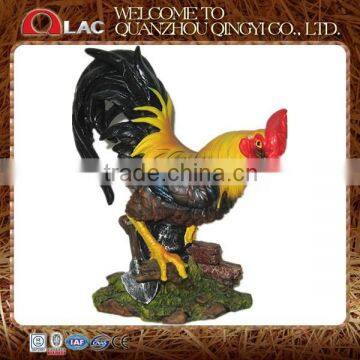 resin garden decorative rooster customized gift