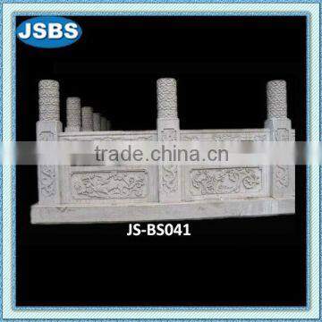 outdoor white stone carving baluster