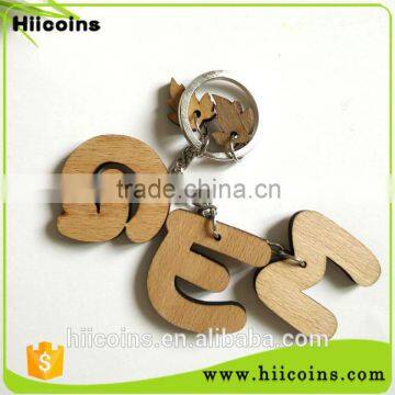 Wholesale Keychain Keyring and Custom Keychain Factory Direct Selling Wood Keychain