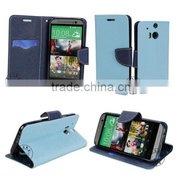 book folio leather case for HTC m 8,cell phone case for HTC m8