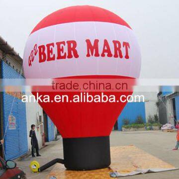 Big size inflatable ground balloon with brand logo