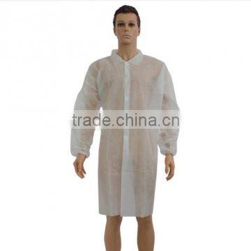 Hot sale cheap Disposable non woven lab coat for hospital