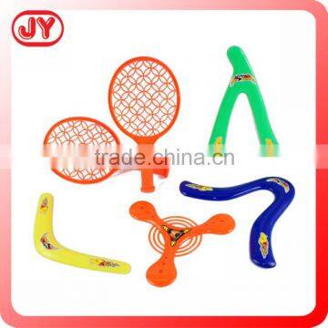 Toy plastic different boomerang badminton racket sport toy for children with EN71