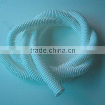 White corrugated tube