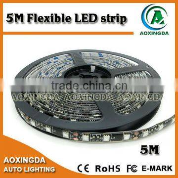 5m black PCB board 5050 cuttable led strips waterproof red
