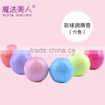 round ball Romantic bear lip balm make your own lipstick for beauty women