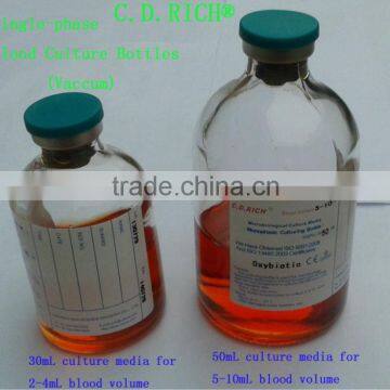 Single-phase Blood Culturing Bottles