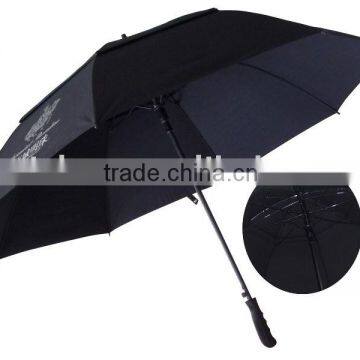 30inch double canopy double frame windproof promotional golf umbrella