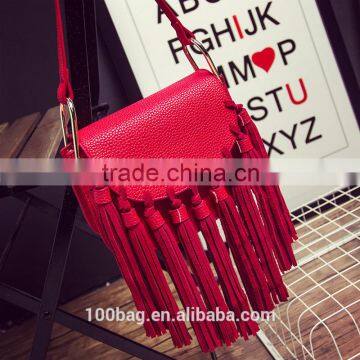 2016 fashion tassels shoulder bag, party handbags