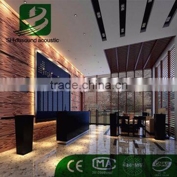 fireproof flocking acoustic sound absorbing panel for conference decoration