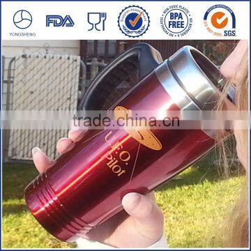 New products 2015 double wall stainless steel travel coffee mug bulk buy from China