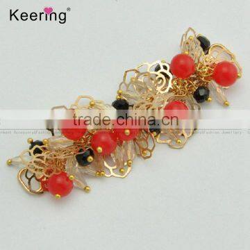 Keering Colorful Flower Beads Connecor for Hair or Bikini Swimwear WCK-960 photo-3