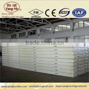 White Prepainted Polyurethane Foam Sandwich Panel for Wal