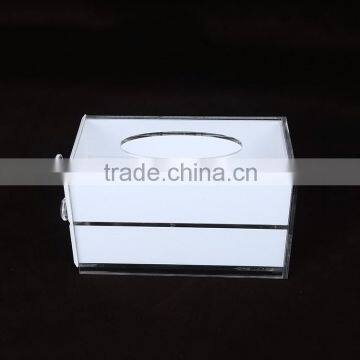 custom OEM china supplier wholesale acrylic small pack facial tissue holder box