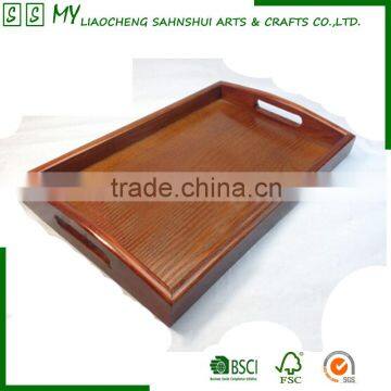 pine wooden serving tray