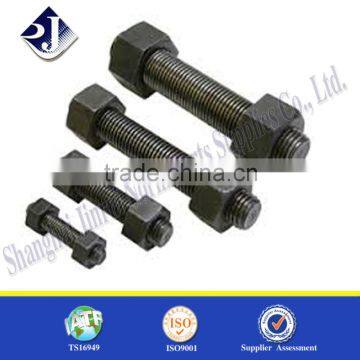 Hot sale stud bolt and nut High strength stud bolt and nut Black finished B7 Metric size stud bolt