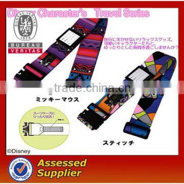 custom strong high quality heat-transfer luggage belt/starp