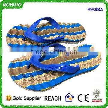 Promotional men EVA cheap slip resistant foot massage flip flops