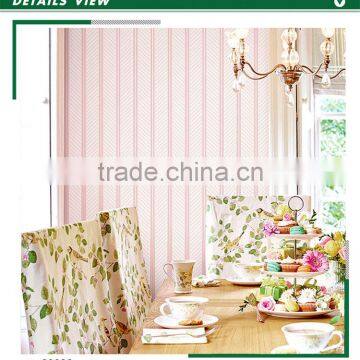 hot foaming non woven wallpaper, oriental striped walls wall covering for apartment , smoke-proof wall sticker roll