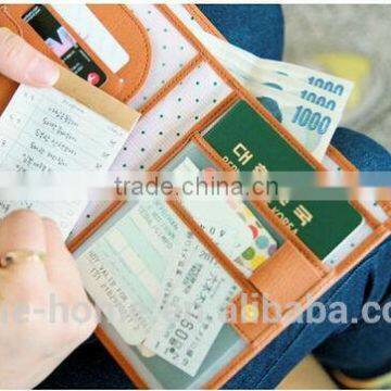 Charming Fancy Passport Purse Case Cute Short Multi Pattern Trip Passport Document Holder With Clear Plastic Inner photo-6