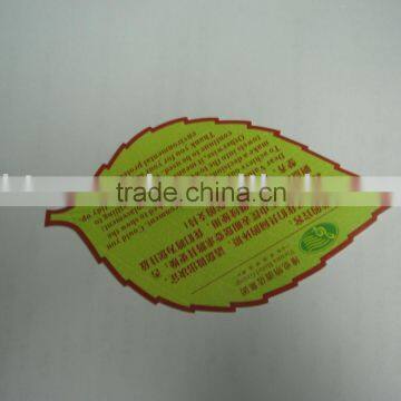 Die Cut Leaf Shaped Printed PVC Writable Cards
