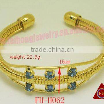 FH-H062 fashion golden bangle (imitation jewelry)