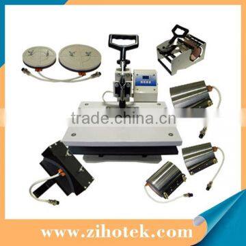 Alibaba hot sale combo heat press machine /t-shirt printing machine heat press machine 8 in 1