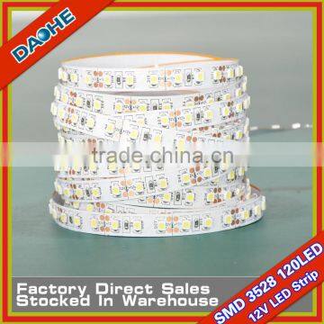 LED Flexible Tape SMD 3528 120LED/M White/Warm White No-waterproof 5 Meter LED Strip 600LED 5M/roll CE/RoHs Free Shipping photo-2