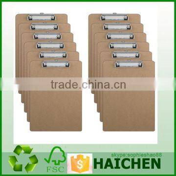 hot sale A4 mdf clipboard with metal clip