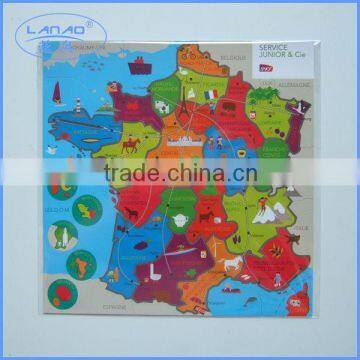 french map puzzle fridge magnets