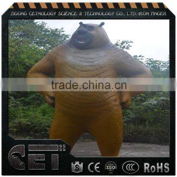 China Manufacture fiberglass animal statues Bear sculpture