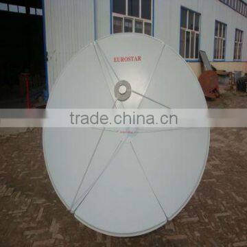 Eurostar satellite dish C band 180cm prime (6ft) focus satellite dish antenna with pole mount