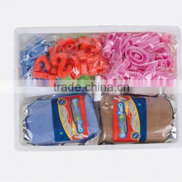 CE standard Non Toxic DIY Educational Toys Magic Soft Modeling Space Sand with tools in display box