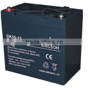 12V 55AH VRLA battery solar battery for UPS and solar system