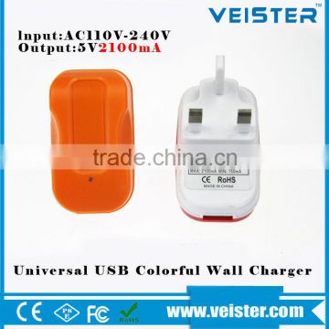 UK Plug USB Home Wall Charger AC Power Adapter