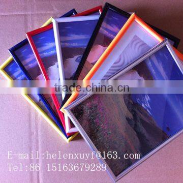 wholesale classical colorful PVC plastic photo frame 4x6 5x7 6x8 8x10 for decoration